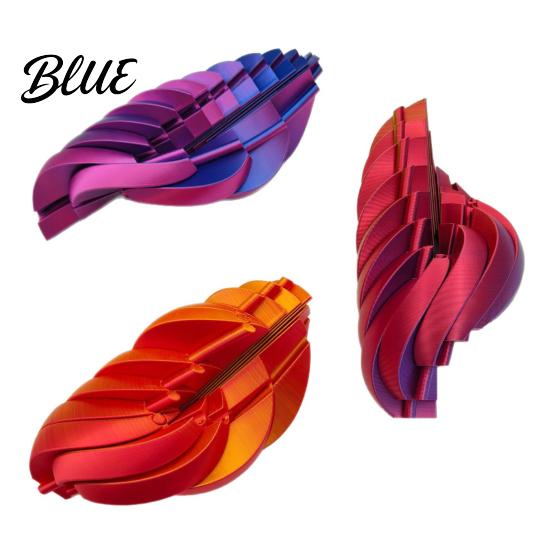 Anxiety Relief Toy 3D Printed Fidget Ball Sensory Spinner Gear Sphere with Stress Liquid Flow Effect Twistable Desk for Office Home Spiral Groove