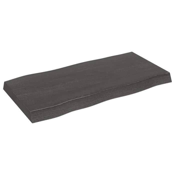 VidaXL Dessus de table bois chêne massif traité bordure assortie 364006