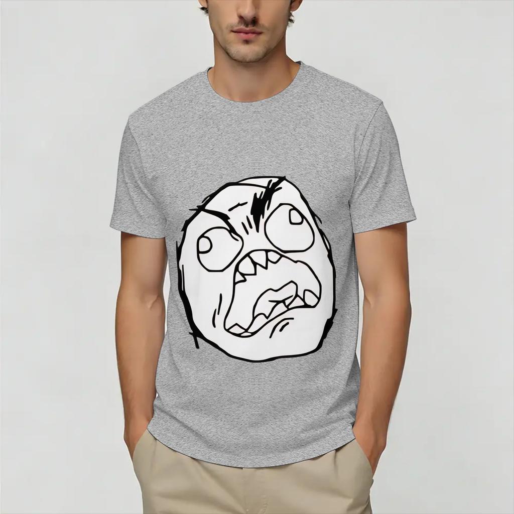 Rage Comic Trollfac 100 Cotton Tshirt For Unisex Summer Vintage Tshirts O Neck Hip Hop Tees Oversized Print Clothes