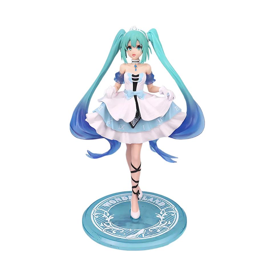 Hot Hatsune Miku Anime figure Pink dress Sakura Miku  Ver PVC model action toys Cherry pink  blossom collect decoration gift