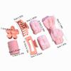 16pcs Set Spa Washing Fluffy Wristband Bow Headbands Flower Hair Claw Women's Hair Accessories