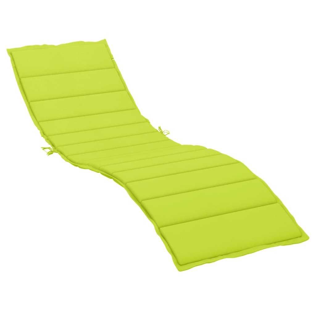 vidaXL Sun Lounger Cushion Light Green 200x60x3 Cm Oxford Fabric