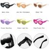 Fashion Sun Glasses Jelly Color Sunflower Flower Sunglasses New Oval Cloud Shape Sunglasses