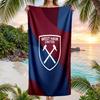 West Ham United Fotbalový Plážový Ručník Měkký Mikrovláknový Letní Ručník Rychleschnoucí Absorpční Ručník na Pláž Bazén Cestování