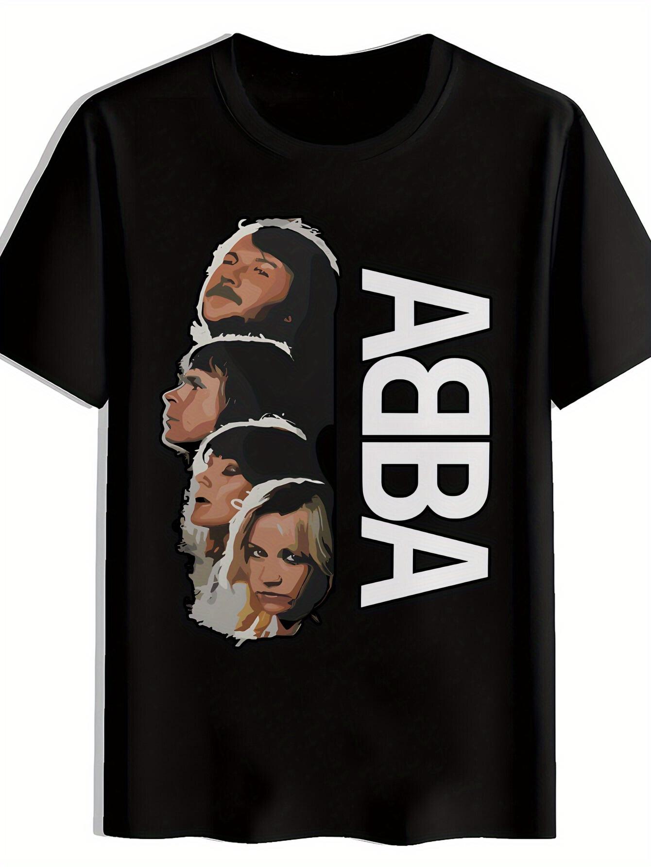 

Винтажная футболка с графическим принтом рок-группы - Принт ABBA S