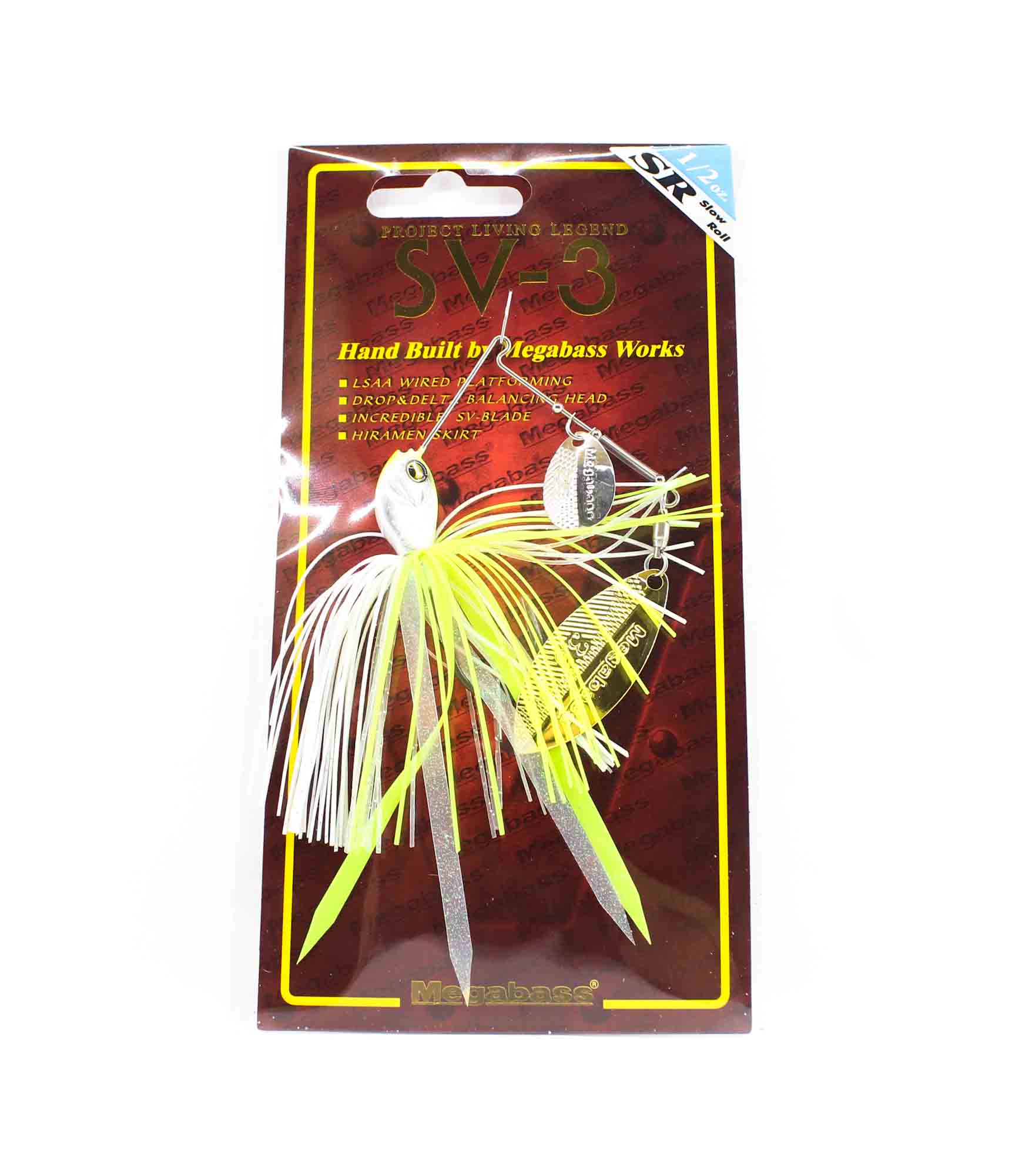 

Megabass Spinner Bait SV 3 1/2 oz SR White Chart (3554)