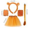 Animal Ears Headband Bowtie Tail Tutu Glove Plush Lion Costume Birthday Party Christmas Halloween Cosplay Costumes Props