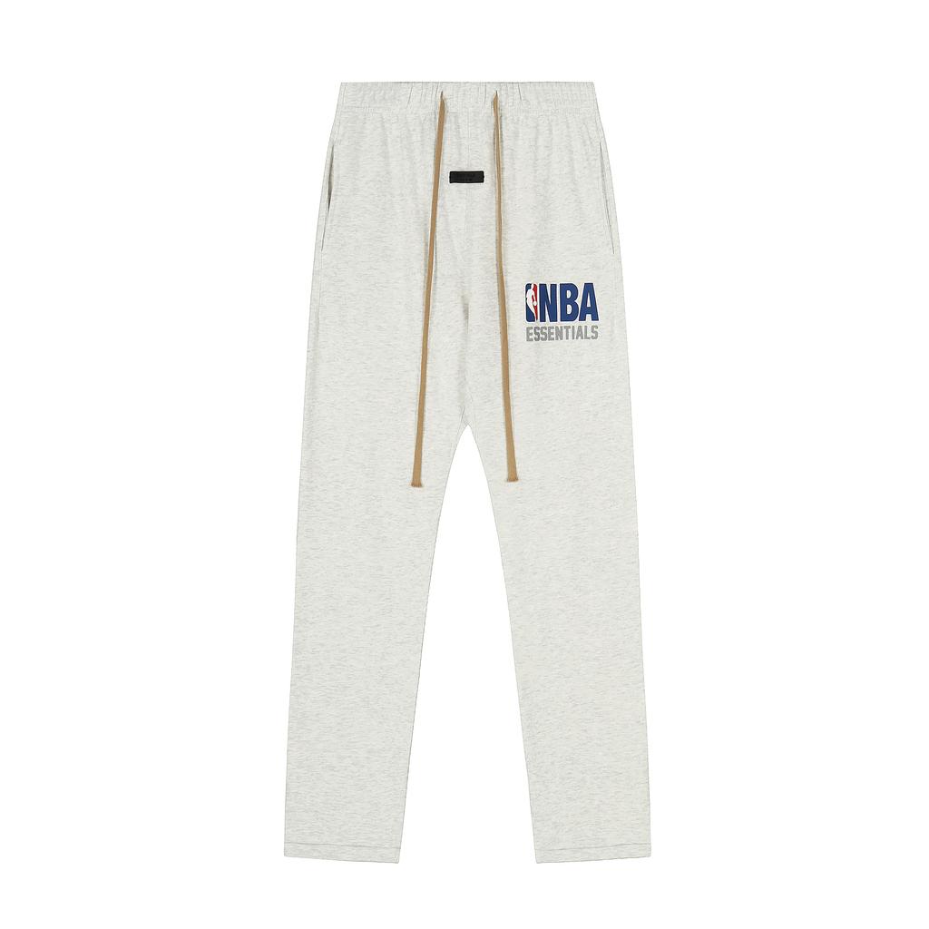 538 Unisex Fear Of God Essentials Pantaloni della tuta con stampa di lettere Gamba dritta larga Coulisse Pantaloni jogger Streetwear Pantaloni casual per uomo donna