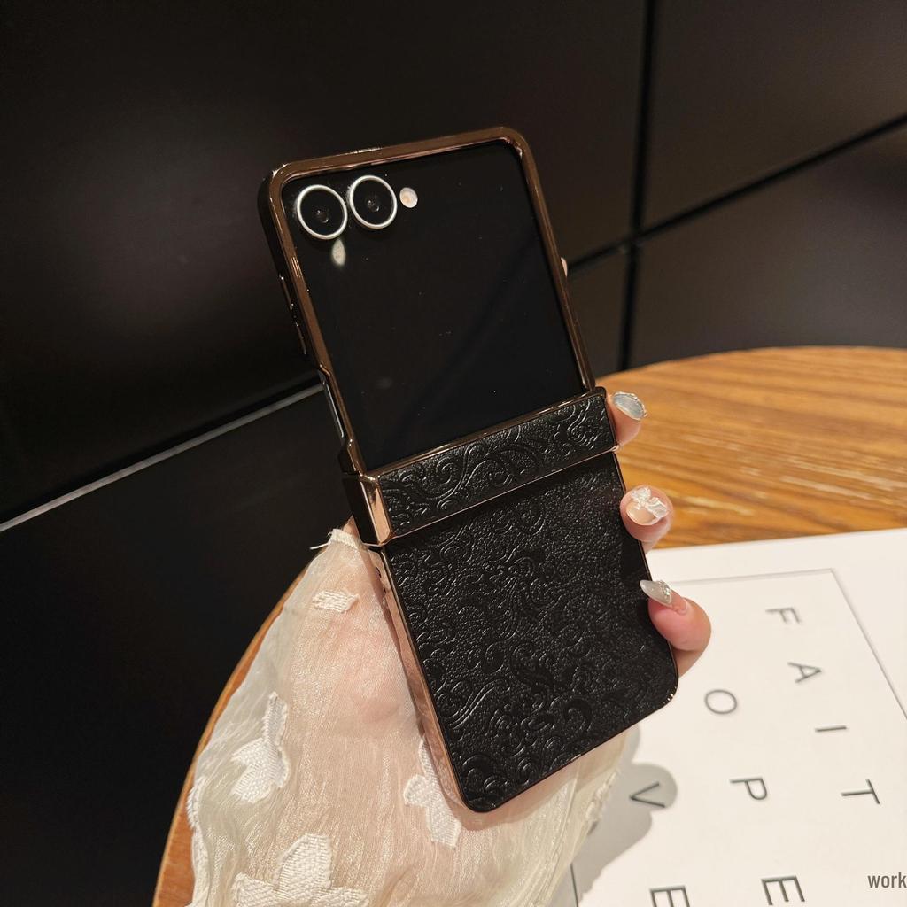 Luxury Dragon Pattern Leather Case for Samsung Z Flip 7: Premium Flip 6/5 Anti-Drop Protection