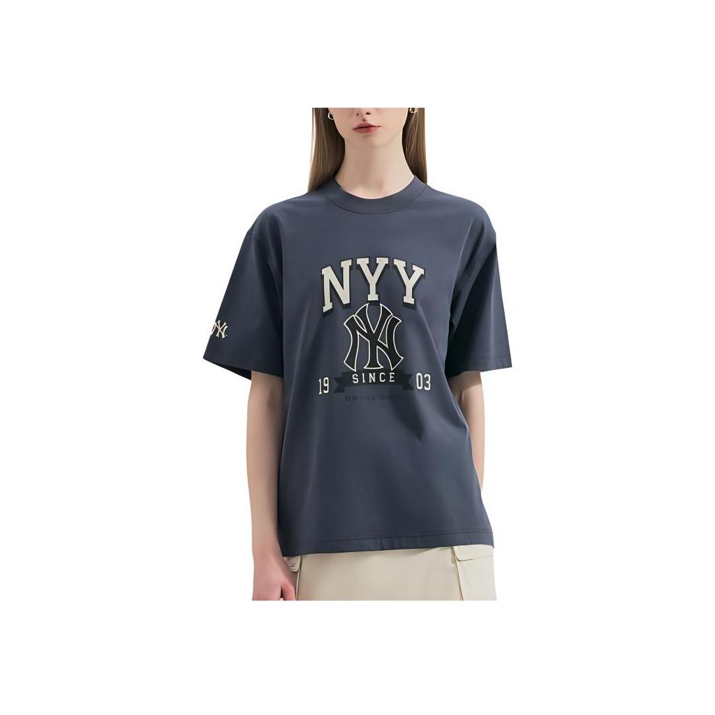 New MLB New York Yankees T Shirts Unisex Gray 3ATSN0343-50GRD