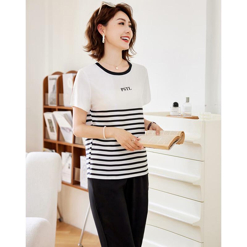Past Women's Summer Casual T-shirt & Pants Set