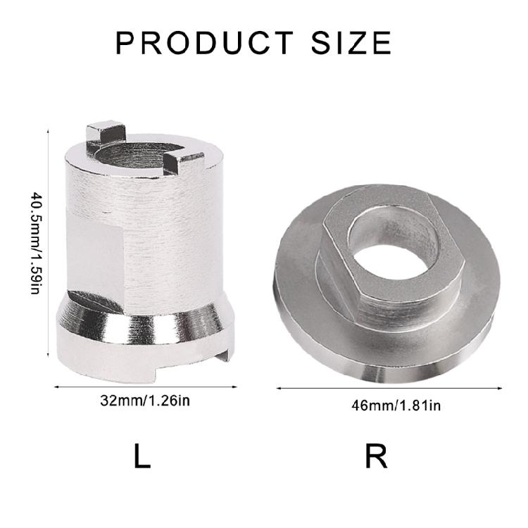 Bicycles Bottom Axes Tool Bike Crank Remover Steel Mountain Bike Bottom Bracket Removal Tool for Bicycles Centre Shafts