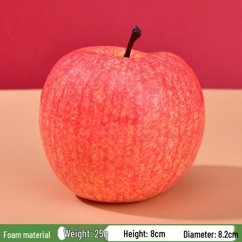 Plastic Red Fuji and Red Delicious Fake Apple Display Decoration Prop