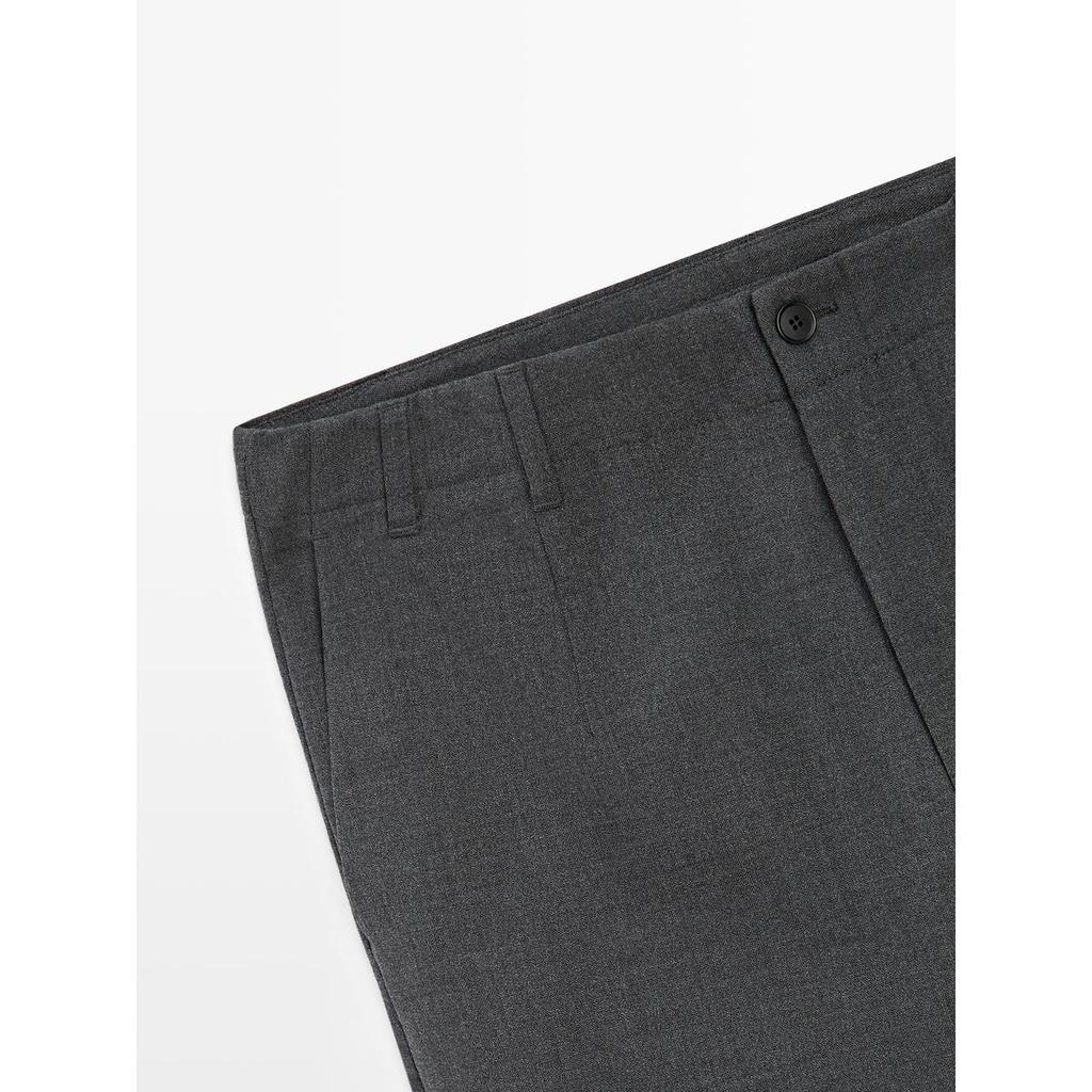 Masimodutti Structured Cool Wool Pants