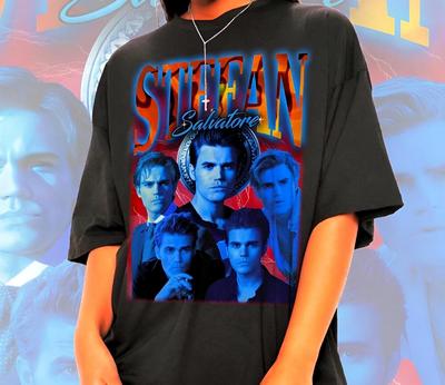 Maglietta Unisex Stefan Salvatore - Maglietta TVD, T-shirt Stefan Salvatore, Maglietta Fratelli Salvatore, Team Stefan Maglietta, Maglietta Paul Wesley