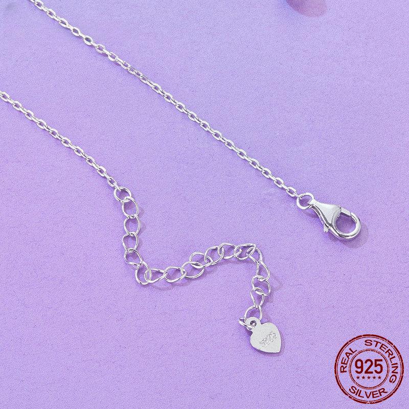 Colier curcubeu pentru femei, argint 925, colier cu pandantiv fluture și libelule, bijuterii, cadou pentru femei