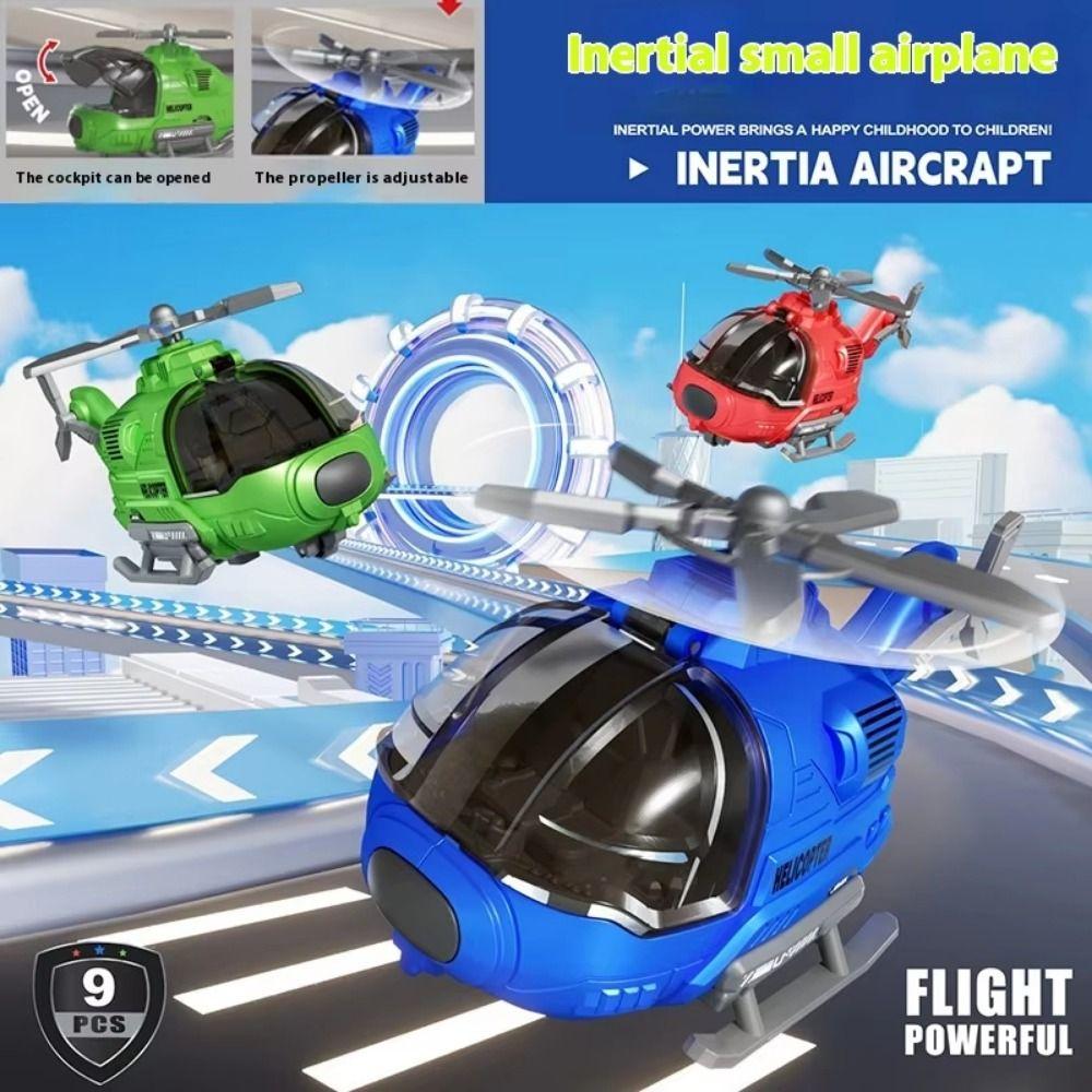 Open Cockpit Friction Powered Aircraft Toy Inertial Fighter Toy  Christmas Gift