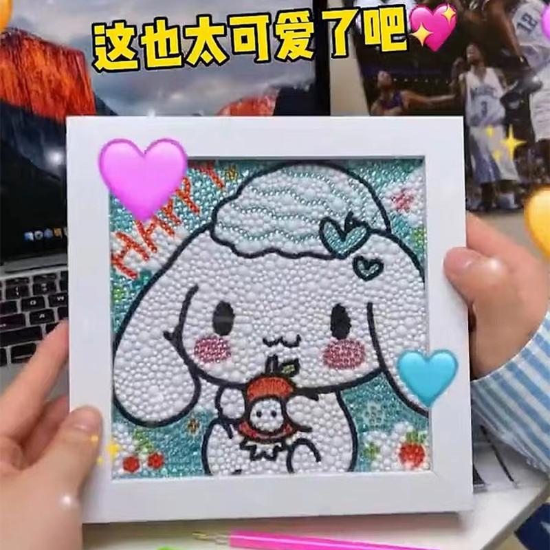 Kids Full Drill 5D Diamond Painting Kit, Cartoon Animal Handmade Diy Diamond Paste Decor Art