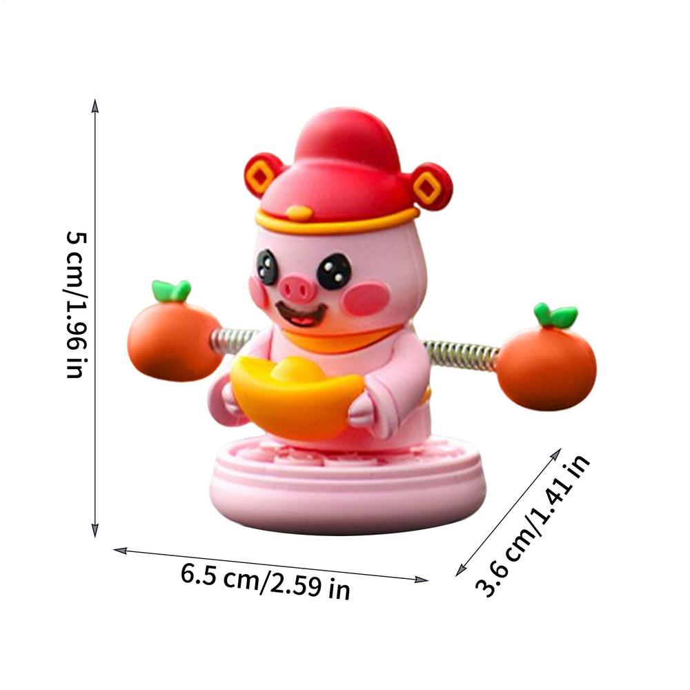 

Spring Bobble Head Animal Car Decor Cute Dashboard Ornament Funny Wobbly Figurine for Good Luck, Auto Truck SUV Interior