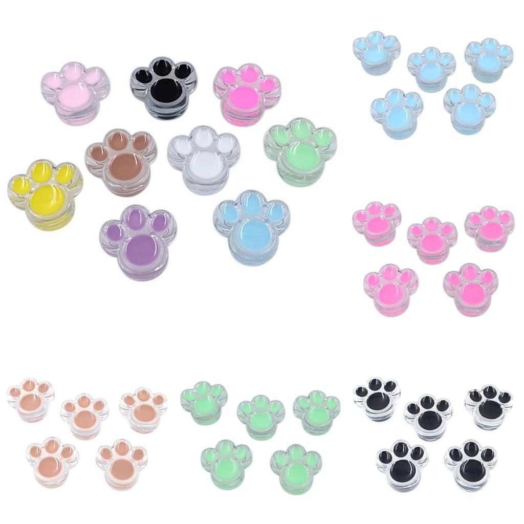 5Pcs Foot Beads Transparent Creative Acrylic 25mm Handmade Drop Oil Loose Beads Fashion DIY Bracelet Necklace Material  Accessories