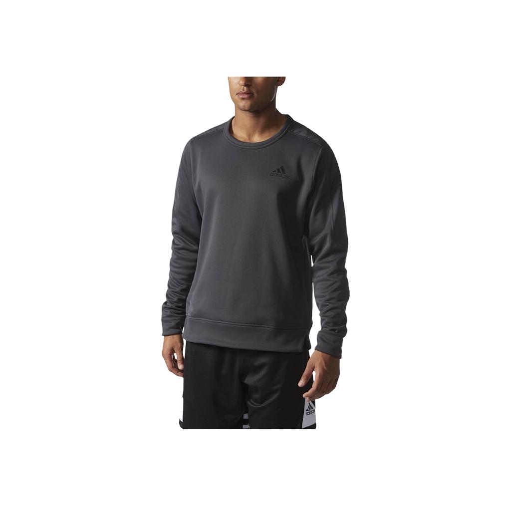 Adidas X NBA Collaboration AS PO Crew Logo Round Neck Pullover Versatile Long Sleeve Sweatshirt Men Sweatshirt Black AZ5914
