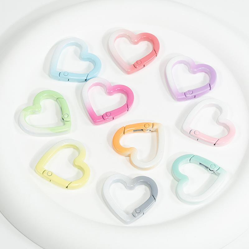 Любовь Весна Кнопка Брелок DIY Аксессуары Сплав Брелок 3pcs разноцветный