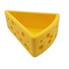 Cheese Ornament, 3D Printing Smooth Surface Storage Box, Cheese Hole Design Bright Yellow Cosmetic Organizer for Keys Cosmetics Stationery