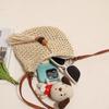 Damen Strand Gewebte Stroh Schulter Umhängetasche mit Quaste Böhmische Häkel Crossbody Tasche Sommer Stricktasche Weberei Geldbörsen