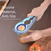 Multi Function Bottle Opener Non-Slip Rubber Can Opener Durable Jar Opener  Low Strength