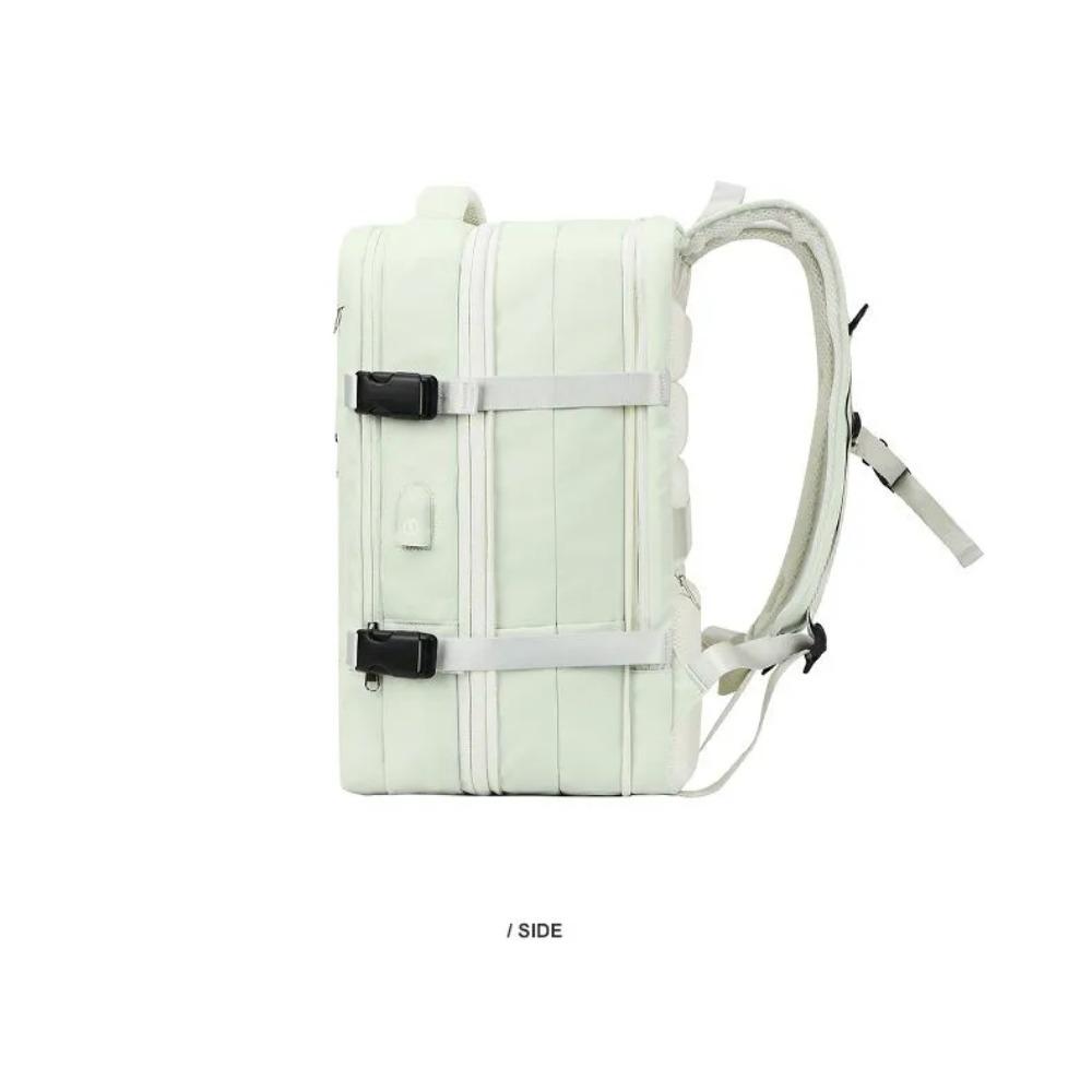 Büyük seyahat sırt çantası Laptop çantası kadın erkek bagaj üzerinde taşımak öğrenciler iş gezisi USB şarj uzatılabilir 40L hafta sonu Mochila