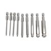 9pcs 75mm Magnetic Screwdriver Bit Set Ball Head 14 Inch Hex Shank Hex Screwdriver Drill Bit Set