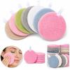 6 Pcs Set Round Shape Face Wash Pads Double Sided Facial Cleansing Cloth For All Skin Types