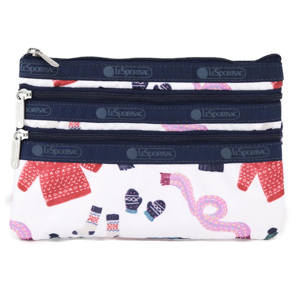 

Pouch 7158 3 ZIP COSMETIC HB51 COZY CLOTHES IVORY [LeSportsac] [Item]