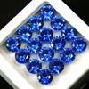 16 Pcs Natural 5x5 Mm Blue Sapphire Round Lot CERTIFIED Loose Gemstone Sj-184132