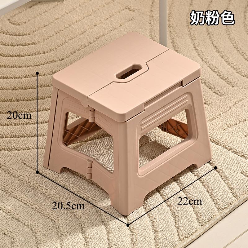 1pc Portable Folding Stool for Outdoor Adventures - Durable Plastic, Ideal for Travel and Home Use