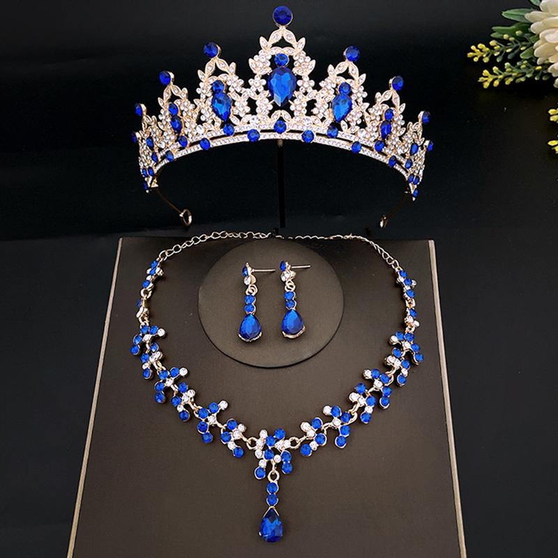 

Роскошная свадебная тиара в стиле барокко, головной убор, хрустальная корона принцессы, зеленая, розовая, синяя, женская диадема для девочек, фата, аксессуары для волос