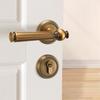 American Simple Design Magnetic Suction Door Lock Split Body Silent Silent Door Lock Durable Retro Style Wooden Door Handle Room