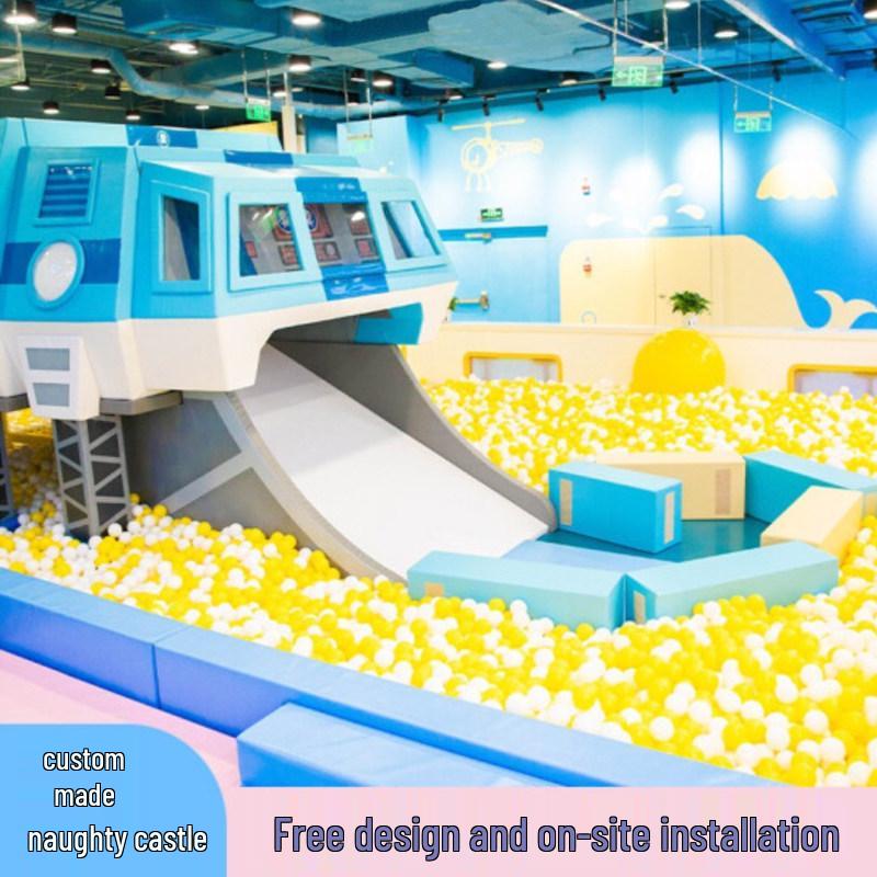 Children's Indoor Playground: Kindergarten Rotating Slide Equipment