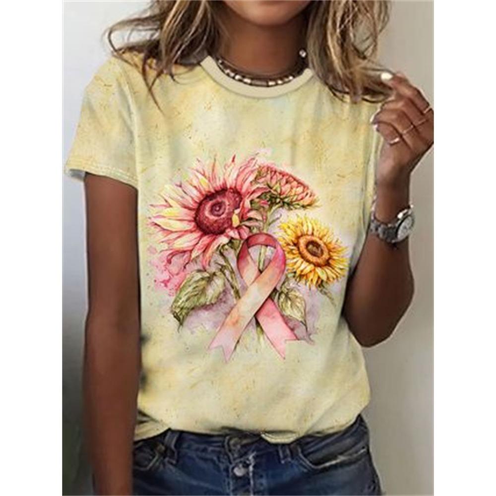2025 Women's Plant Fruit 3d Printing Women's T-shirt Casual Fashion Short-sleeved Top
