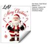 Indoor Outdoor Ornament Funny Santa Hug Paper Toilet Sticker Peel And Stick Christmas Merry Decor Bathroom Decal Humorous Holiday for Restroom,