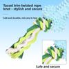 Haustierspielzeug Baumwollseil Knochenform, Verschleißfest, Zahnungs-Seilknoten-Training, Selbstunterhaltendes und Langweiliges Hundespielzeug-Set