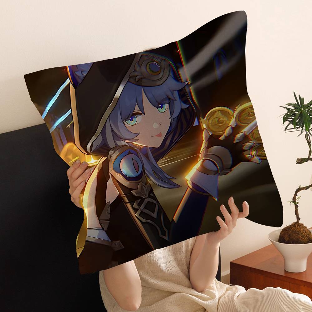 game Honkai Star Rail Cipher Pillow Cushion Cover Pillowcase Living Room Sofa Home Decor Customized