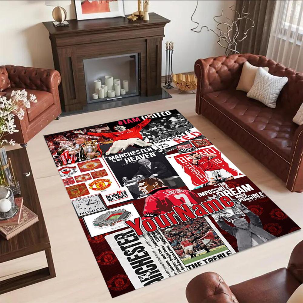 Manchester Personalized Name Area Rug Suitable for Outdoor Bedrooms Entryway Decorate room Antislip Carpet Office home decor