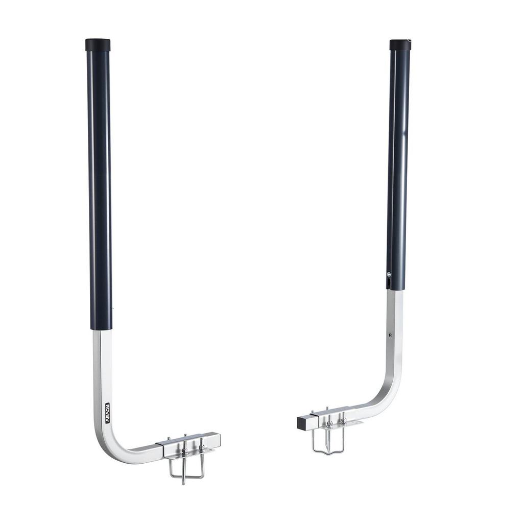 Boat Trailer Guides, 1016 Mm/1219 Mm Height Guide Poles, 2PCS High-Hardness Steel Trailer Guide-Ons, Adjustable Guide Poles with PVC Pipes, for Ski