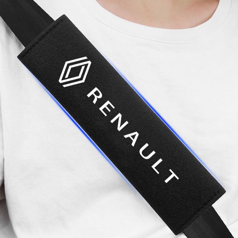Car Seat Shoulder Belt Cover Protector Pad Auto Accessories For Renault DUSTER Megane 2 3 Clio 4 Captur Kadjar Fluence
