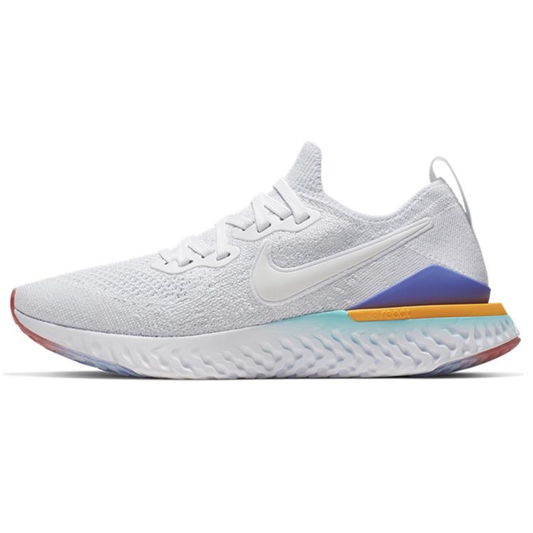 

Nike Epic React Flyknit 2 Белый Гипер Жаде Угольное Сияние Женский BQ8927-104 35.5