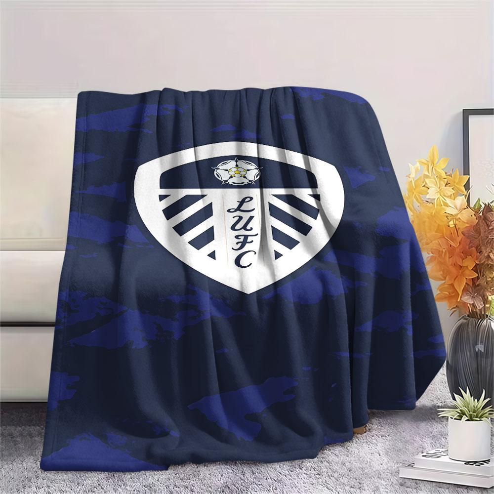 LUFC Soccer Blanket, High Quality Comfortable for All Seasons, Home Decor, Warmth and Comfort