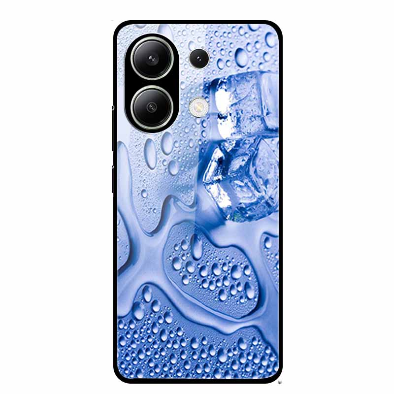 Glass Case For Xiaomi Redmi Note 13 Case Soft Bumper Tempered Glass Hard Back Cover For Redmi Note 13 Pro Phone Case Funda Coque