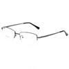 0 -0.5 -0.75 To -4.0 Half Frame Square Prescription Spectacles Men Semi-Rimless Presbyopic Eyeglasses Man 0 +0.5 To +4.0
