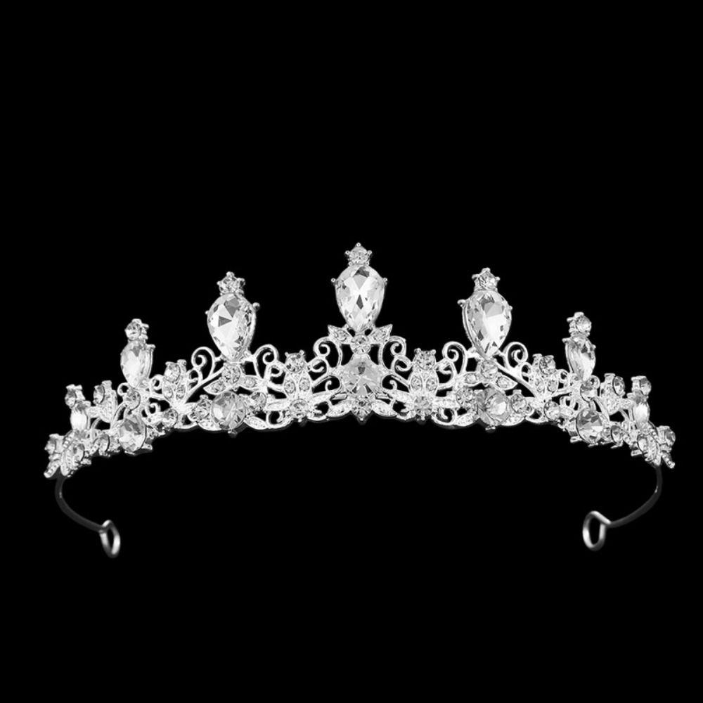 Rhinestone Baroque Pageant Crown Sparkling Queen Princess Tiara Beautiful Bridal Crown  Wedding